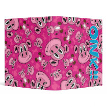 Adorably Cute Pig Binder