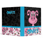 Adorably Cute Pig Binder