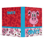 Adorably Cute Pig Binder