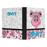 Adorably Cute Pig Binder