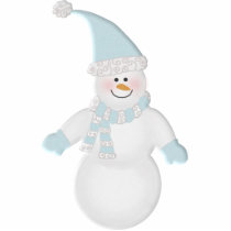 Adorably Cute Snowman photo sculptures