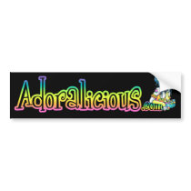 Adoralicious Logo Sticker bumper stickers