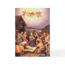 Adoration by the Shepherds by Bronzino Cards