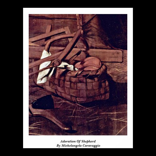 Adoration Of Shepherd By Michelangelo Caravaggio Posters