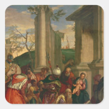 Adoration of the Kings Square Sticker