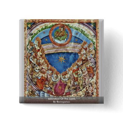 Adoration Of The Lamb By Beringarius Pins by Artcollection