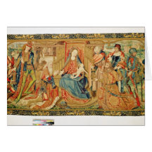 Adoration of the Magi, 15th-16th century Greeting Cards