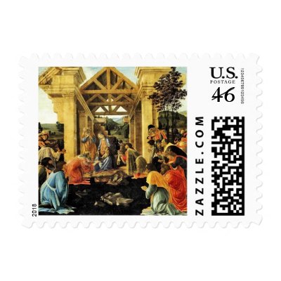 Adoration of the Magi - Botticelli Postage by alyciakeating