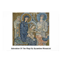 Adoration Of The Magi By Byzantine Mosaicist posters