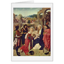 Adoration Of The Magi. By Geertgen Tot Sint Jans Greeting Cards