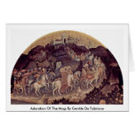 Adoration Of The Magi By Gentile Da Fabriano Greeting Cards