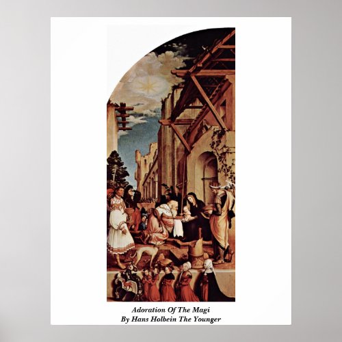 Adoration Of The Magi By Hans Holbein The Younger Print