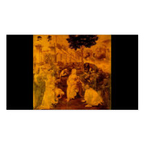 Adoration of the Magi by Leonardo Da Vinci Business Card
