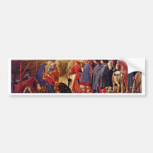 Adoration Of The Magi By Masaccio (Best Quality) Bumper Stickers
