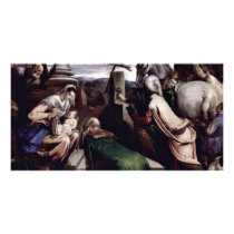 Adoration Of The Magi By Ponte Jacopo Da (Best Qua Custom Photo Card