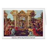 Adoration Of The Magi By Sandro Botticelli Greeting Cards