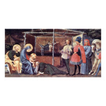 Adoration Of The Magi By Uccello Paolo Photo Greeting Card