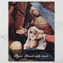 Adoration Of The Magi Detail By Bruegel D. Ä. Piet Full Color Flyer