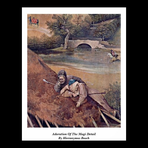 Adoration Of The Magi Detail By Hieronymus Bosch Poster