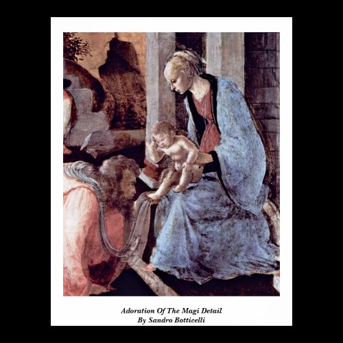 Adoration Of The Magi Detail By Sandro Botticelli Print