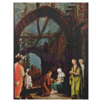 Adoration Of The Magi In The Snow By Huber Wolf Letterhead