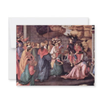 Adoration Of The Magi (London) By Botticelli Custom Invitations