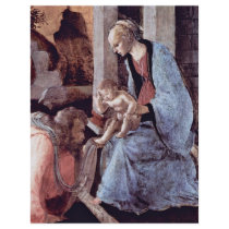 Adoration Of The Magi (London) Detail By Botticell Full Color Flyer
