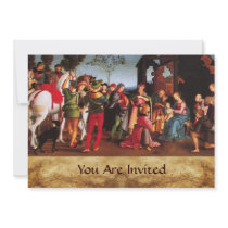 ADORATION OF THE MAGI  parchment Personalized Invite