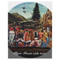 Adoration Of The Magi, Tondo By Domenico Veneziano Flyer Design