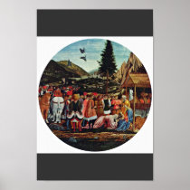 Adoration Of The Magi, Tondo By Domenico Veneziano Print