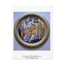 Adoration Of The Magi Tondo By Fra Filippo Lippi Postcards