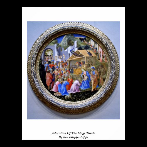 Adoration Of The Magi Tondo By Fra Filippo Lippi Print