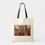 Adoration Of The Magi (Washington) By Botticelli Tote Bags