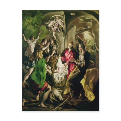 Adoration of the Shepherds, 1603-05 Post Cards by bridgemanart