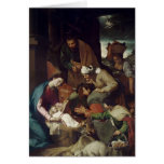 Adoration of the Shepherds, 1630 Greeting Card