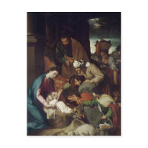 Adoration of the Shepherds, 1630 Postcard