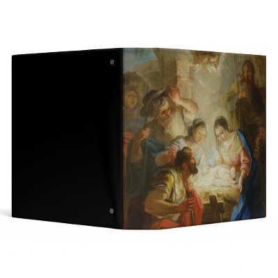 Adoration of the Shepherds Vinyl Binders by bridgemanart