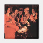 Adoration of the Shepherds by Georges de La Tour Fridge Magnets