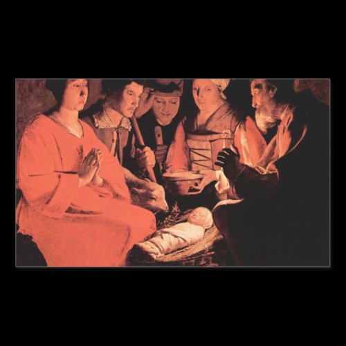 Adoration of the Shepherds by Georges de La Tour Stickers