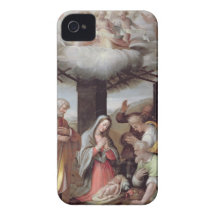 Adoration of the Shepherds, c.1500 (tempera on pan iPhone 4 Case-Mate Cases