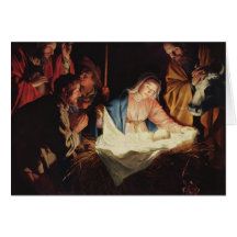 Adoration of the Shepherds Christmas Card