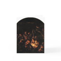 Adoration of the Shepherds - Rembrandt 1640. Card