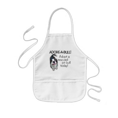Adore-A-Bull Pit Bull! Aprons by WonderBull