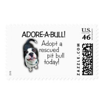 Adore-A-Bull Pit Bull! postage by WonderBull Adore-A-Bull Pit Bull! postage