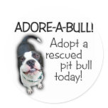 Adore-A-Bull Pit Bull! stickers