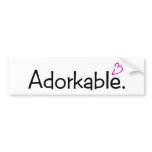 Adorkable <3 bumper stickers