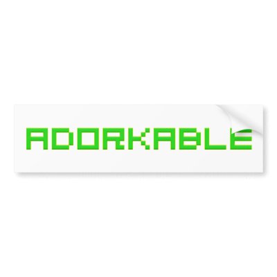 Adorkable Bumper Stickers by GreasyGrandma
