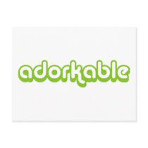 Adorkable (green) postcards