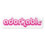 Adorkable (pink) bumper stickers