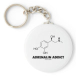 Adrenalin Addict (Adrenaline Epinephrine Molecule) Key Chain